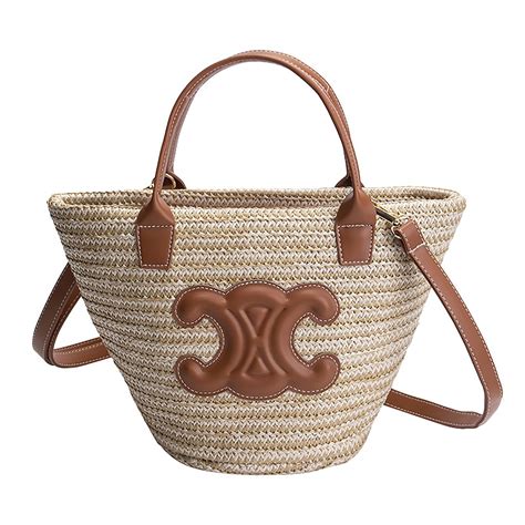 celine tote bag beach|celine woven tote.